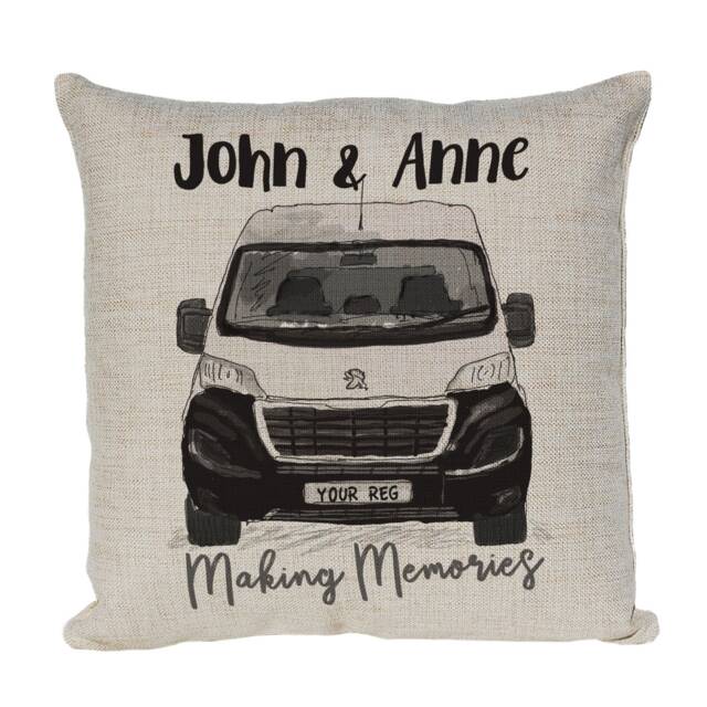 Personalised Camper Van Cushion Cover, Choice Of Colours By Inspired Creative Design - image 1