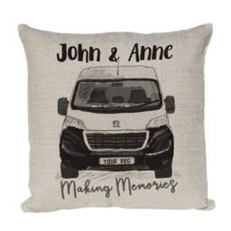 Personalised Camper Van Cushion Cover, Choice Of Colours By Inspired Creative Design - thumbnail 1
