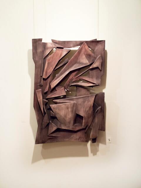 "Wood Wall Art, Us Delivery Duty Paid, ""Poligons I" - image 1