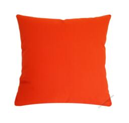 Orange Solid Decorative Throw Pillow Cover/Case Cushion Cotton 20x20 - thumbnail 1