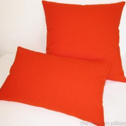 Orange Solid Decorative Throw Pillow Cover/Case Cushion Cotton 20x20 - thumbnail 2