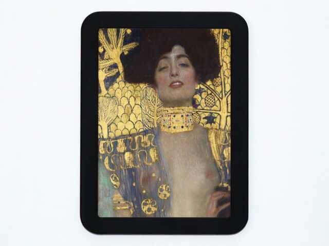Judith Gustav Klimt Symbolism Woman Art Nouveau Classic Painting Wooden Framed Print - image 1