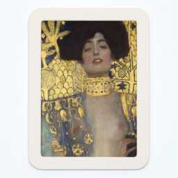 Judith Gustav Klimt Symbolism Woman Art Nouveau Classic Painting Wooden Framed Print - thumbnail 2