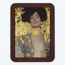 Judith Gustav Klimt Symbolism Woman Art Nouveau Classic Painting Wooden Framed Print - thumbnail 3