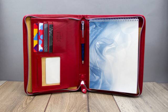 Personalised Leather Journal A5, Notebook Traveler's Journal, Portfolio A5, Business Folio Professional Notepad Case - image 1