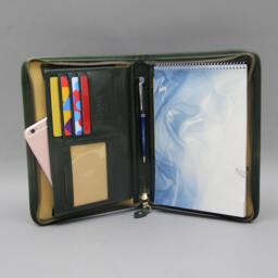 Personalised Leather Journal A5, Notebook Traveler's Journal, Portfolio A5, Business Folio Professional Notepad Case - thumbnail 4