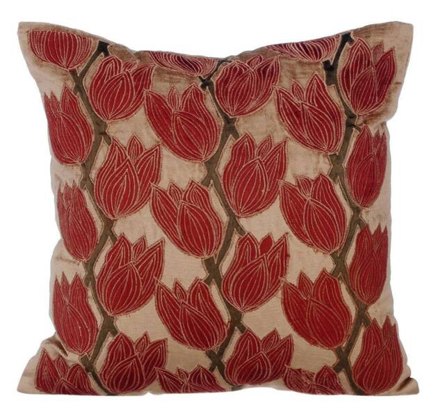 "Decorative Pearl Beige Euro Size Pillow Cover 24""x24""/26""x26" - image 1