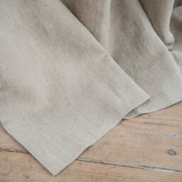 Heavy Linen Tab Top Curtain Panel, Stonewashed - 280 G/M2 - thumbnail 3