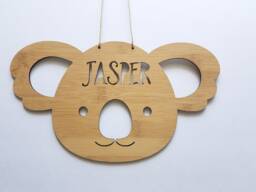 Koala Personalised Wooden Wall-Door Hanging-Plaque-Wall Hanging-Kids Door Sign-Custom Name-Kids Gift-Baby Gift-Lasercut-Personalized