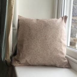 Exquisite Noble French Heraldry Linen in Dusky Pink Or Duck Egg Blue Cushion Covers - thumbnail 2