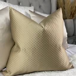 Geometric Design Cushion Cover, Designer Kai Pillow Gold Cover Durable Sofa Perfect For Everyday Use Livingroom - thumbnail 3