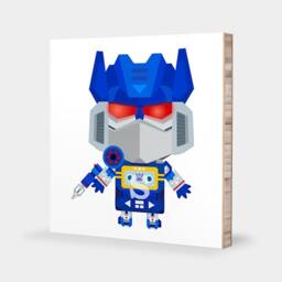 S For Soundwave Abc Block Bamboo Wall Art Series // Alphabet Kids Nursery Room Decor Transformers Decepticon