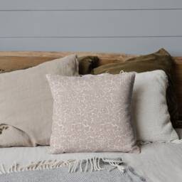 Outdoor Pillows - Weatherproof Garden Cushions William Morris Floral Vintage Bird & Anemone Light Terracotta English House - thumbnail 2