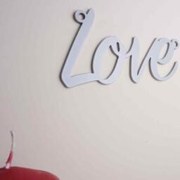 Metal Love Sign - Wall Decor, Home Decor - thumbnail 2