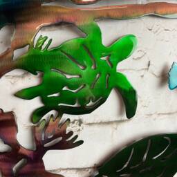 Coral Reef Wall Hanging, Marine Life, Turtles, Sea Turtles - thumbnail 4