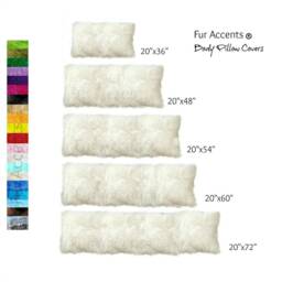 Plush Faux Fur Pillow Sham - Body Cover, Handmade in Usa - thumbnail 2