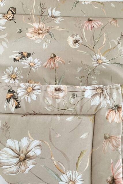 Gold Meadow On Carmel - Boxkleed - Box Rug, Baby Play Mat, Flowers Playmat, Krabbeldecke - image 1