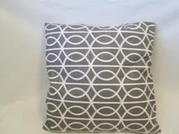 One Designer Decorative Throw Pillow Cover Charcoal Grey Dwell Studio Bella Porte Toss 14x14 16x16 18x18 20x20 22x22 - thumbnail 1