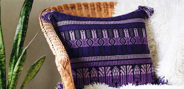 Guatemalan Brocade Throw Pillow - Style & Comfort For Home Living - image 1