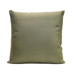 Blue & Beige Pillow Cover, Throw Decorative Cushion Pillowcase, Accent Pillows, Toss Pillow, Silk Blend