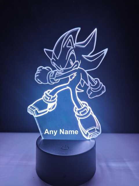 Personalised Shadow Night Light - Children's Kids Bedroom Led Birthday Gift Christmas - image 1