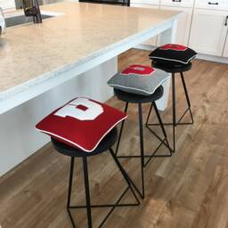 University Of Utah, Red Block U Letterman Pillow, Utah Utes, Go - thumbnail 3