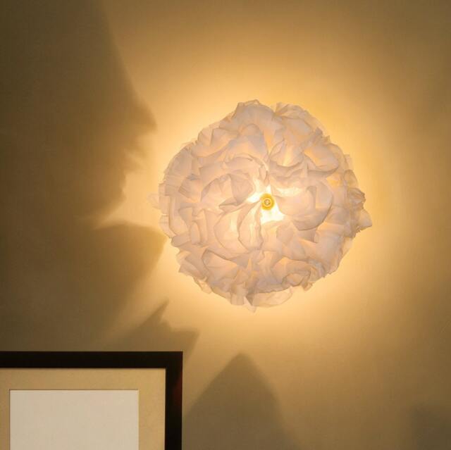 Handmade Paper Flower Wall Sconce Romantic Bedroom Lighting - Lampshade Only - image 1
