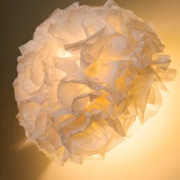 Handmade Paper Flower Wall Sconce Romantic Bedroom Lighting - Lampshade Only - thumbnail 3