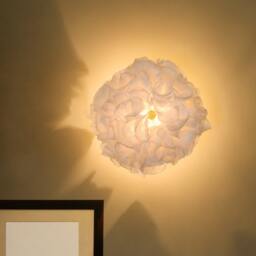 Handmade Paper Flower Wall Sconce Romantic Bedroom Lighting - Lampshade Only - thumbnail 1