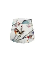 Voyage Maison Snowy Song Blue Bird Empire Lampshade Ceiling Light/Table Lamp Pendant, Robin Bird, Colourful Home Decor, Made in Uk, Snow - thumbnail 1