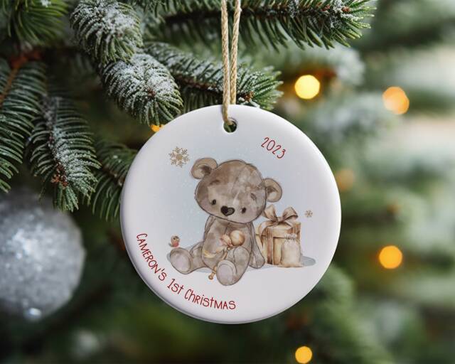 Personalised Christmas Decoration - Tree Bauble - image 1