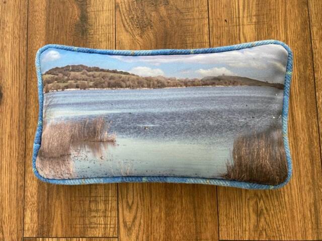 Scottish Loch Harris Tweed Cushion - Castle Semple Lochwinnoch // Handmade Scotland - image 1