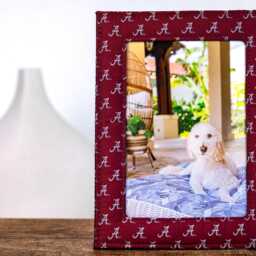 University Of Alabama Woven Silk 5x7 Picture Frame - Roll Tide Gifts For Fans - thumbnail 2