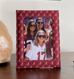 University Of Alabama Woven Silk 5x7 Picture Frame - Roll Tide Gifts For Fans