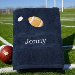 Rugby Ball Personalised Bath Towel Choice Of Colour - Classic Football Rfc Six Nations - thumbnail 2