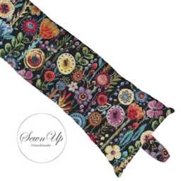 Draught Excluder 50-135cm Kew Gardens Tapestry Handmade Wind Draft Stopper Floral Flower Heritage - thumbnail 3