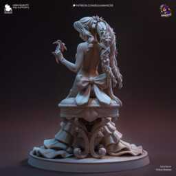 The Planet's Voice - Ethereal Mage Fantasy Rpg Icon Aerith Resin Figure 16K - thumbnail 4