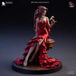 The Planet's Voice - Ethereal Mage Fantasy Rpg Icon Aerith Resin Figure 16K - thumbnail 3