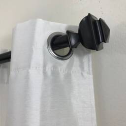 Nono Bracket - No Drill Curtain Rod Attachment For Inside Mounted Blinds - Black 3 - thumbnail 4