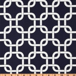 "Blue Pillow Cover-Navy Links Pillow-Navy & White Pillow - Covers .16"", 17"", 18"", 20"" 24"" 26" - thumbnail 4