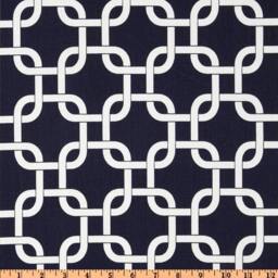 "Blue Pillow Cover-Navy Links Pillow-Navy & White Pillow - Covers .16"", 17"", 18"", 20"" 24"" 26" - thumbnail 1