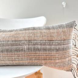 Brown Dot Block Print Mudcloth Hmong Pillow Case - thumbnail 2
