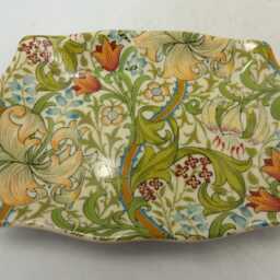 A Pair Of Soap Dishes in William Morris Golden Lily Design By Heron Cross Pottery - thumbnail 3