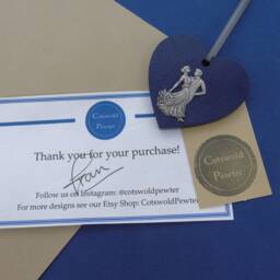 Ballroom Dancer Christmas Tree Decoration- Ornament - Waltzing Decoration Dancing Couple Gift - thumbnail 4