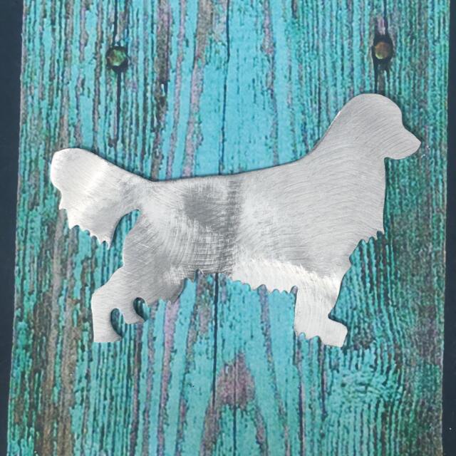 Golden Retriever, Dog Christmas Tree Topper, Holiday Decoration, Wreath Aluminum, Pet Memorial, Wall Hanging Or Yard Stake - image 1