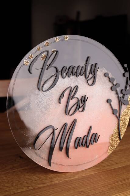 Acrylic Logo Custom Cut Multiple Sizes, Wall Logo, Mounted Office Decoration, Personalised UK - image 1