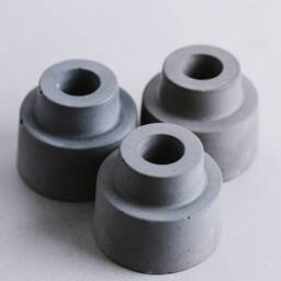 Handmade Concrete Candlestick Holder Modern Table Decor - thumbnail 2