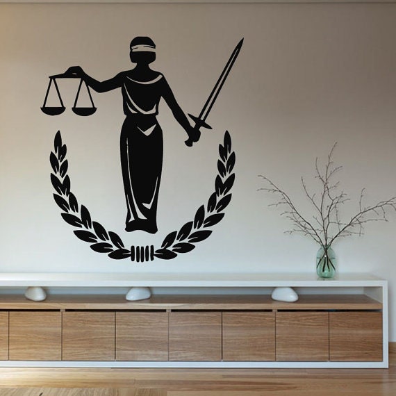 Wall Decals Law & Justice Woman Figure Statue People Interior Design Home Art Mural Vinyl Decal Sticker Kids Order For Garciatracy1 - image 1