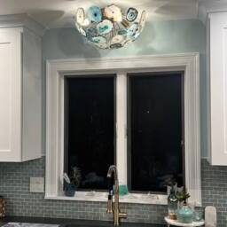 Gorgeous Flush Mount Sputnik Agate Ceiling Lamp Light , Stellar 2 Low 4 Lights - thumbnail 2