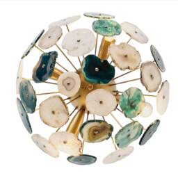Gorgeous Flush Mount Sputnik Agate Ceiling Lamp Light , Stellar 2 Low 4 Lights - thumbnail 3